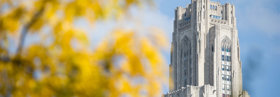 Cathedral of Learning in the fall